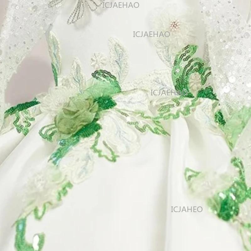 Nouvelle Robe de Princesse pour Bébé Fille 2026, Robe Tutu à Fleurs et Perles pour Fête d'Anniversai
