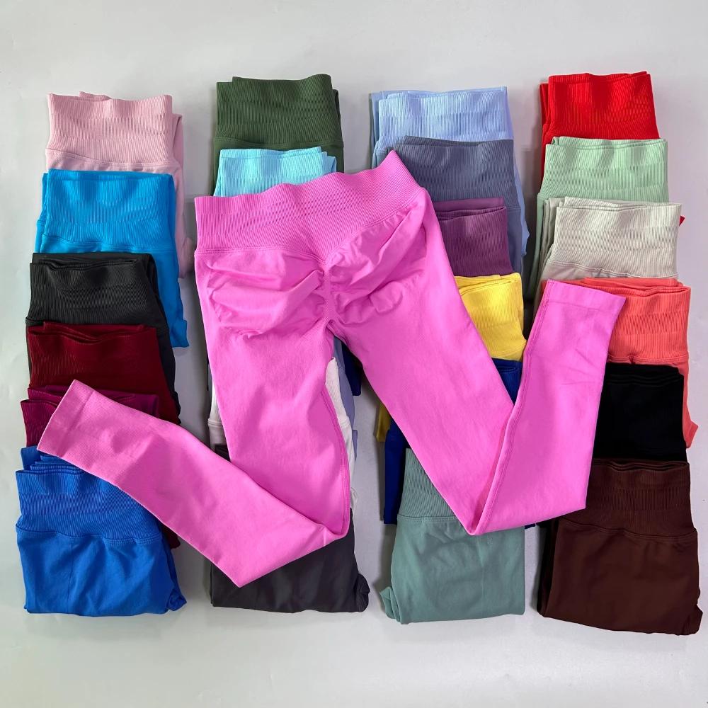 Pericic – Leggings de Yoga sans couture pour femmes, pantalons de sport, taille haute, bande côtelée
