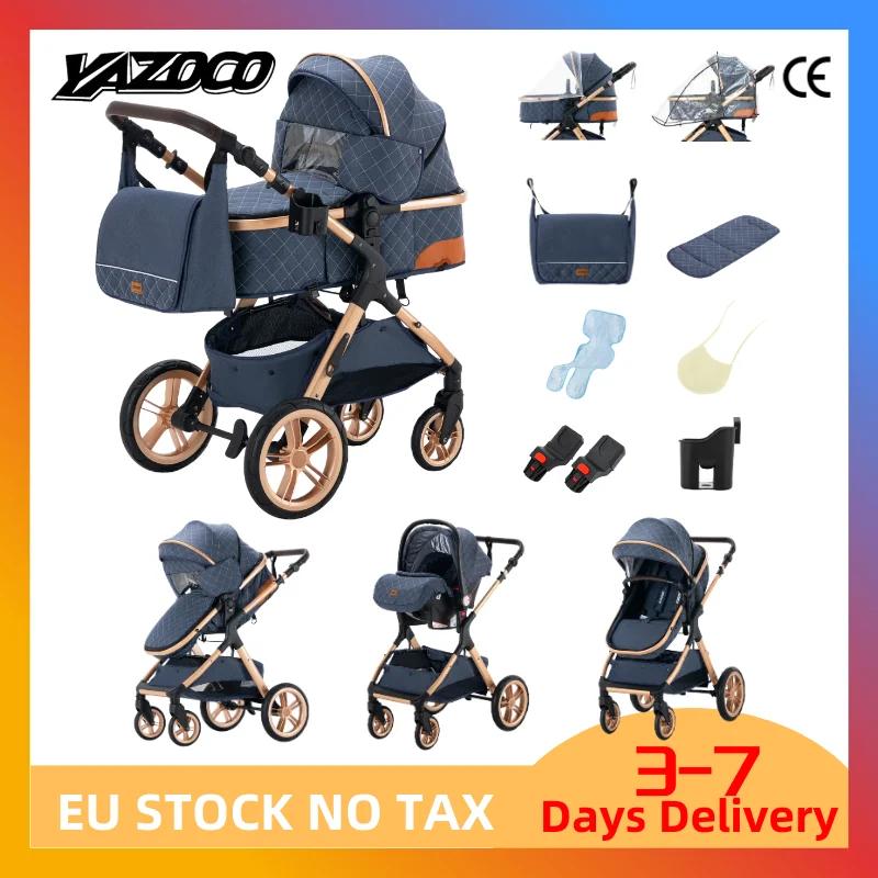 Poussette 3 en 1 pour bébé, voiture pour bébé, landau, articles pour nouveau-nés, poussettes légères