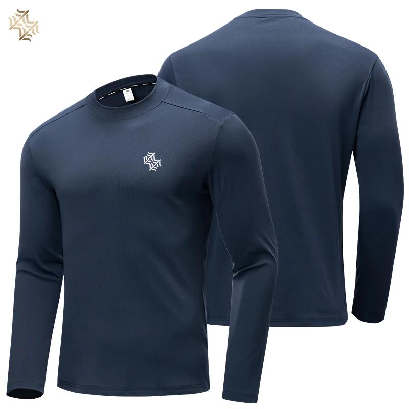 SBWL automne haute qualité hommes course fitness tenue de ville à manches longues T-shirt affaires d