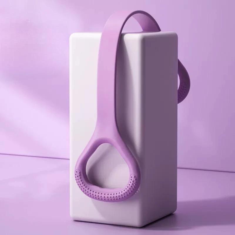 Bande de résistance de yoga en silicone - corde d'étirement élastique de fitness, utilisée pour les