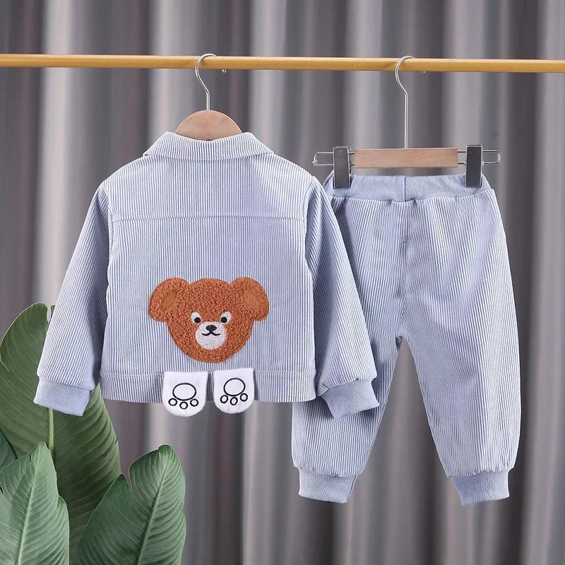 Ensembles pour bébés, nouveaux vêtements de printemps et d'automne, ensemble de loisirs manteau + pa