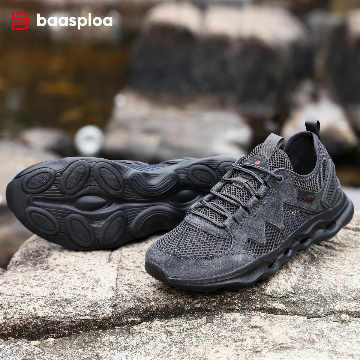 Baasploa – chaussures de randonnée pour hommes, confortables, respirantes, pour la rivière et l'eau,