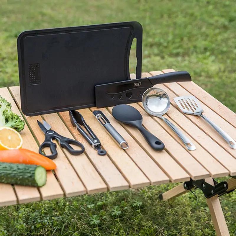 Ustensiles de cuisine de Camping en plein air, ensemble de 8 pièces livré avec un ensemble complet d