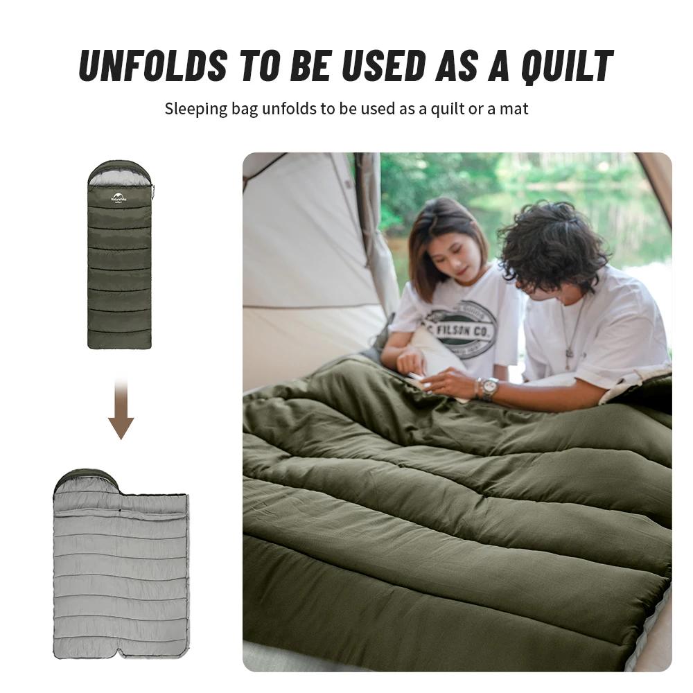 Naturehike – sac de couchage en coton ultraléger, sac de couchage d'hiver léger et étanche pour Camp