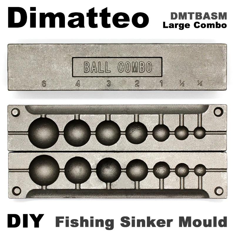 Dimatteo – moule coulant pour boules de pêche DMTBASM, 7/14/28/56/84/112/168g, 7 cavités