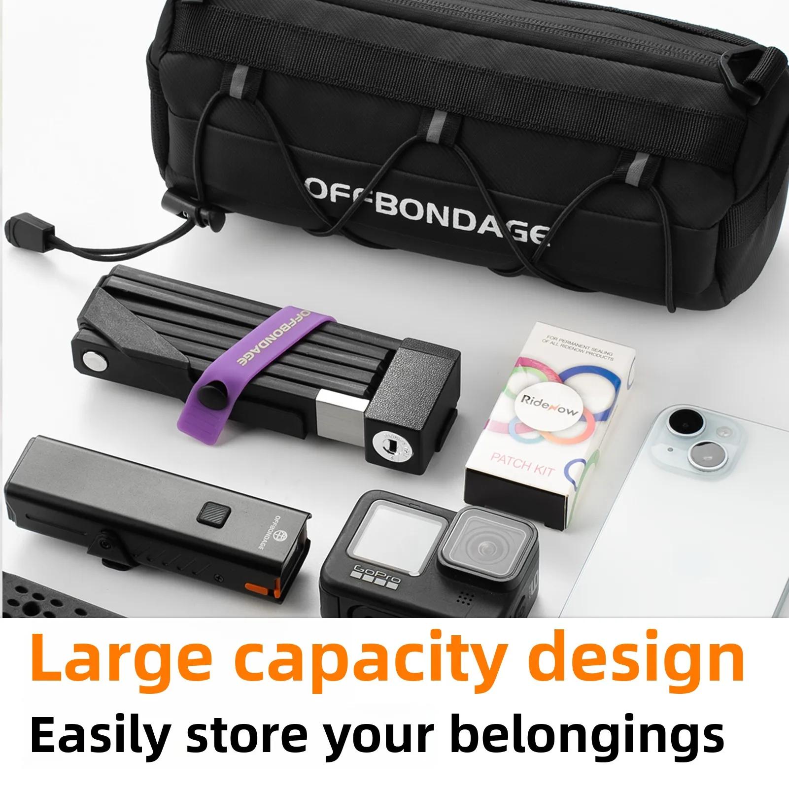 OFFBONDAGE sac de vélo Portable guidon multi-usages grande capacité sac à dos vtt route cyclisme cad