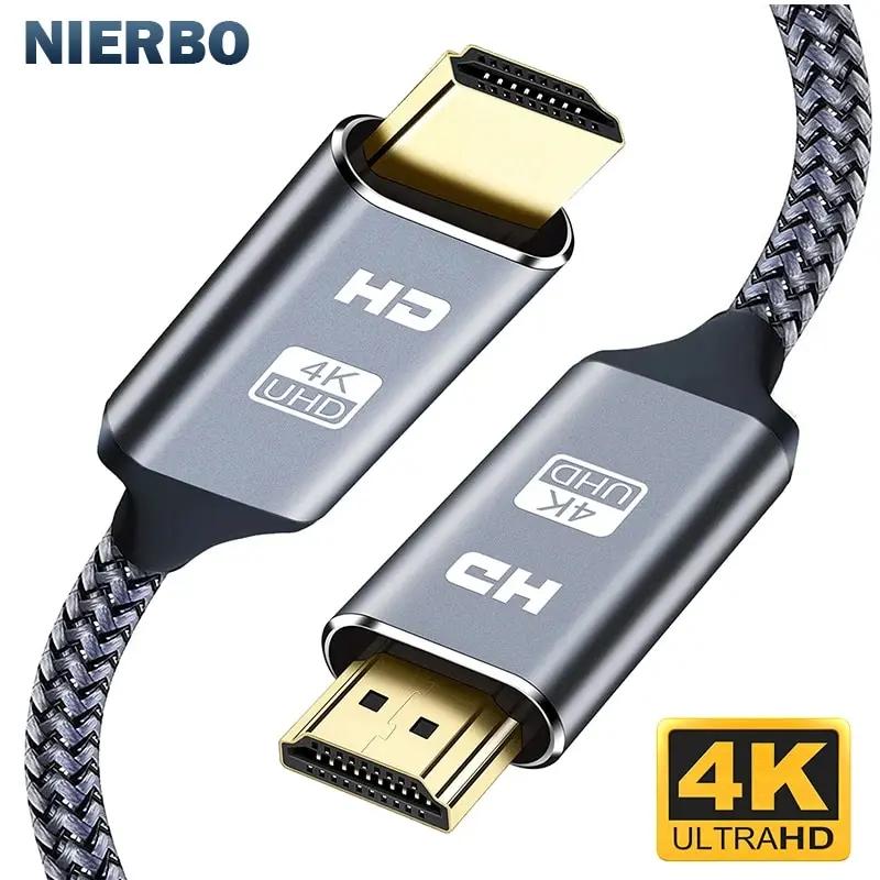 NIERBO-Câble HDMI 2.0 4K pour PS4 PS3 Xbox Fire TV Stick, lecteur Blue Ray HDR, Ethernet haute vites