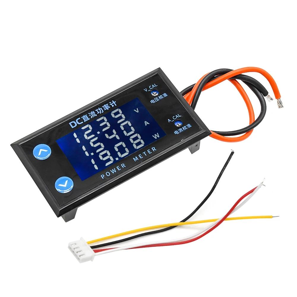 DC 0-200V 10A LCD ampèremètre de tension numérique testeur de compteur de puissance voltmètre de voi