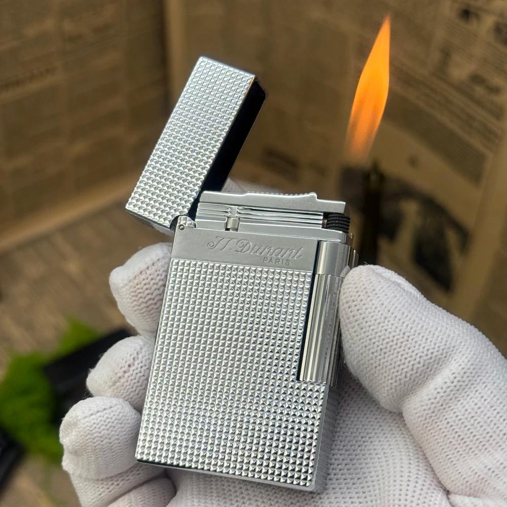 JT Dunant-Briquet à gaz butane Ping Sound, gadgets de fumée gravés classiques, accessoire de cigare