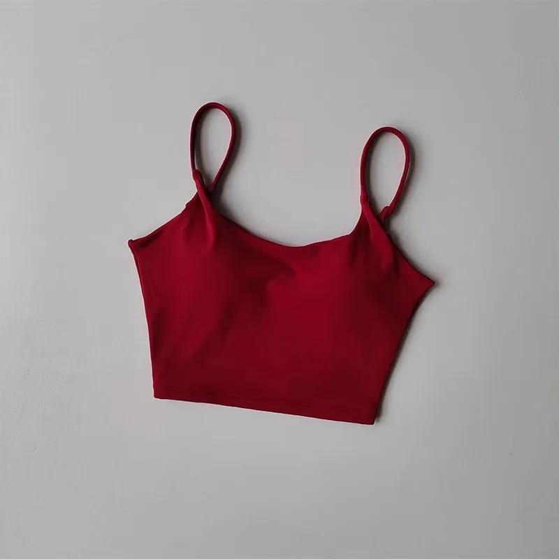 Soutien-gorge de Yoga et de Fitness pour femmes, nouvelle sangle arrière intégrée, gilet de sport, s