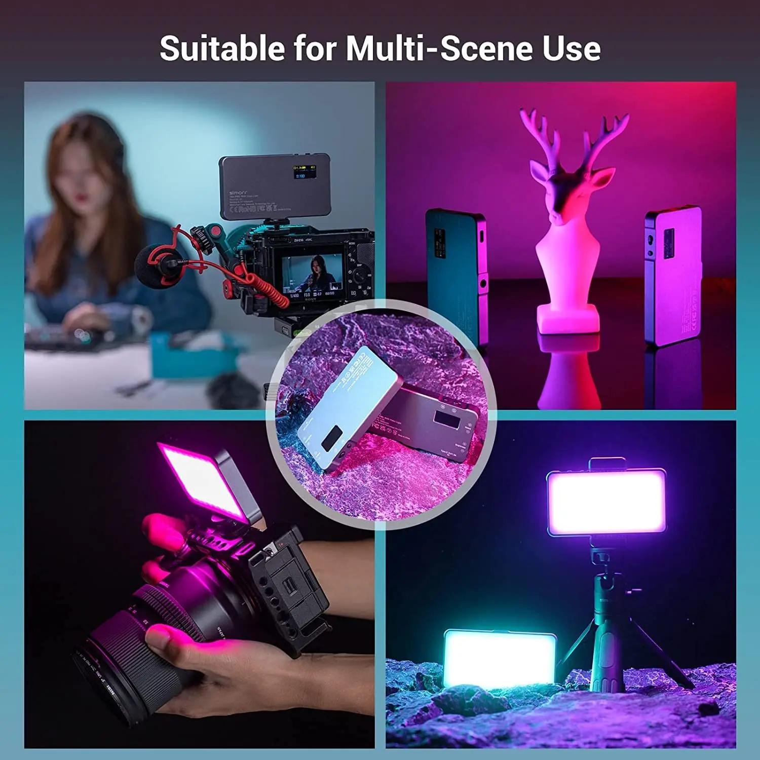 SMALLRIG-Lampe vidéo P96L RGB, éclairage portable pour appareil photo, remplissage de documents comp
