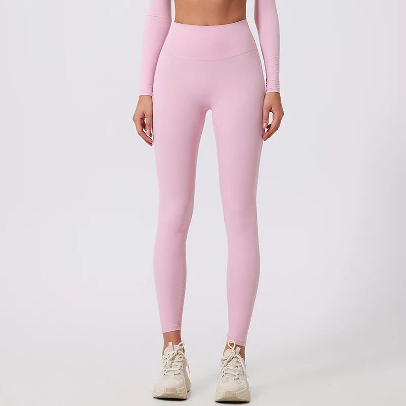Leggings de sport Hearuisavy femme taille haute séchage rapide effet push-up pour course yoga