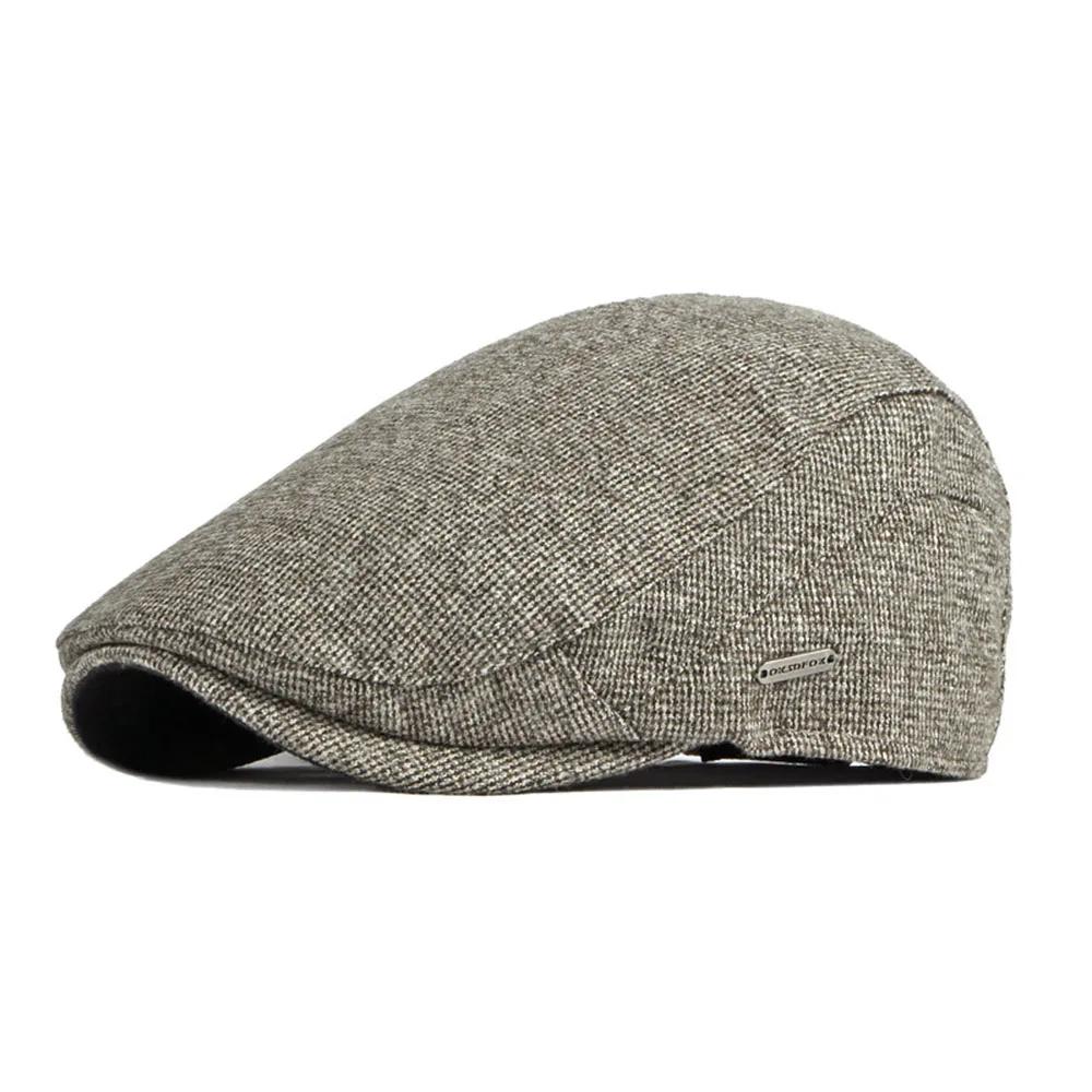 Automne hiver épais chaud gavroche casquettes hommes femmes doux béret chapeau décontracté mode déte