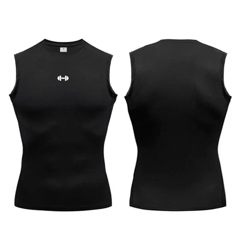 Chemise de Compression pour hommes, gilet de course, été, soie glacée, séchage rapide, T-shirt de sp