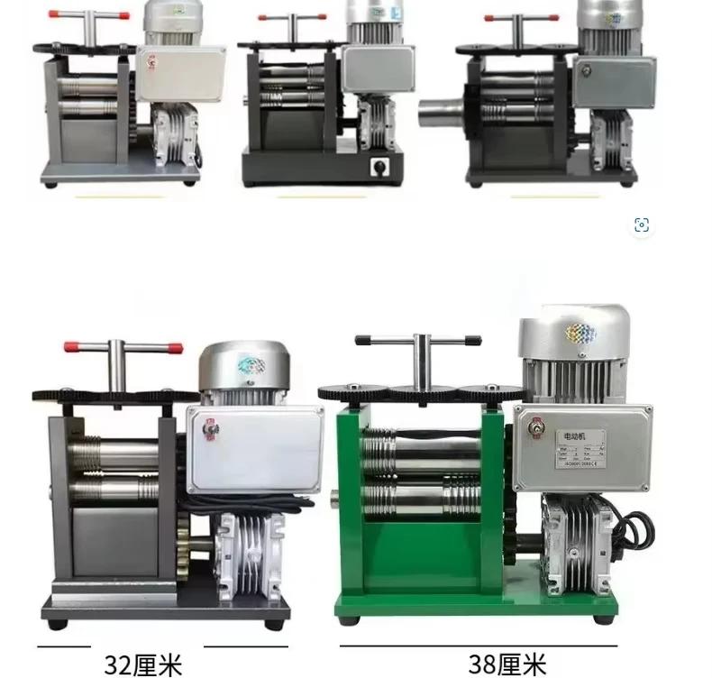 Rouleau de tôle de chaîne de fil d'or de bijoux rouleau personnalisé 1.5HP Machine de laminoir élect
