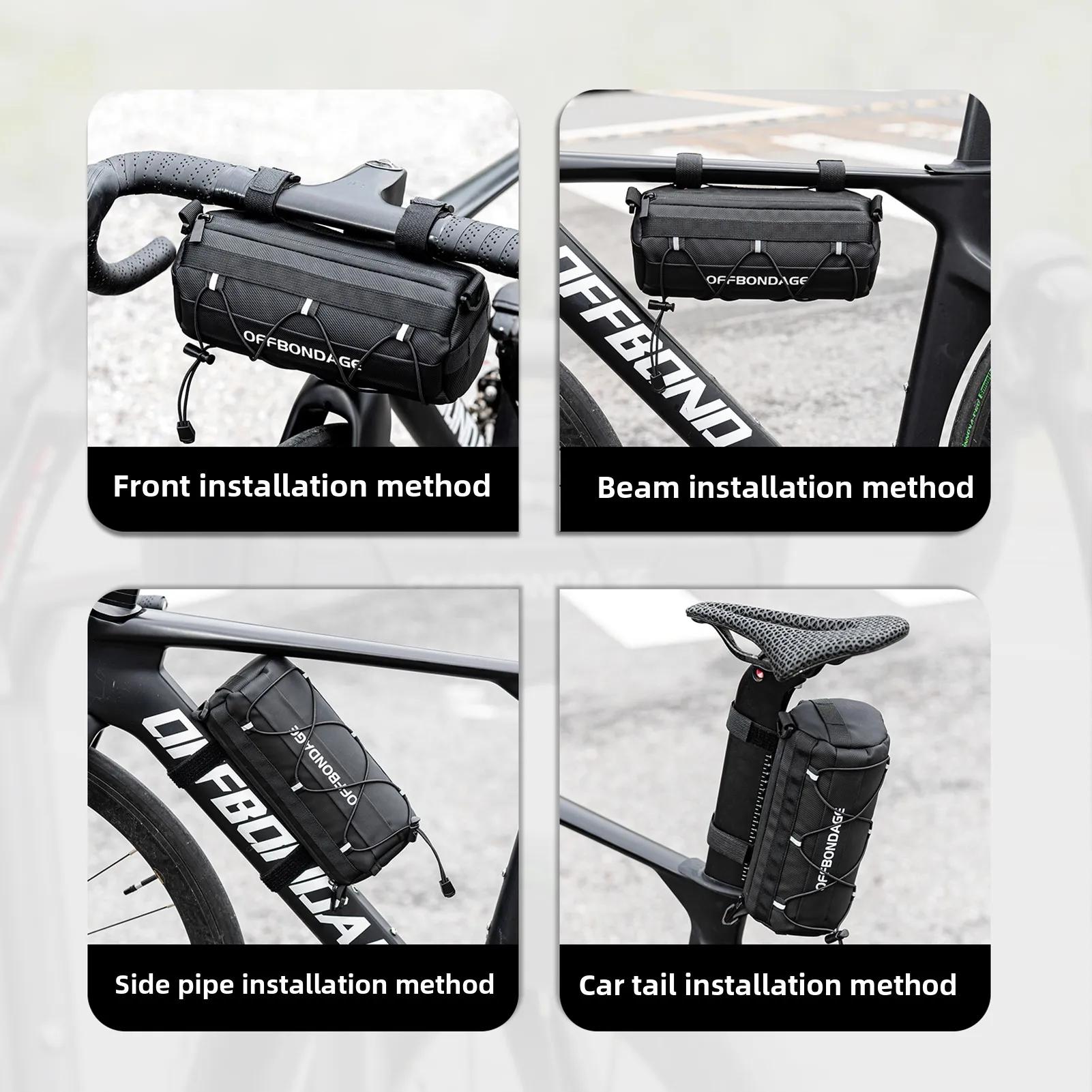 OFFBONDAGE sac de vélo Portable guidon multi-usages grande capacité sac à dos vtt route cyclisme cad