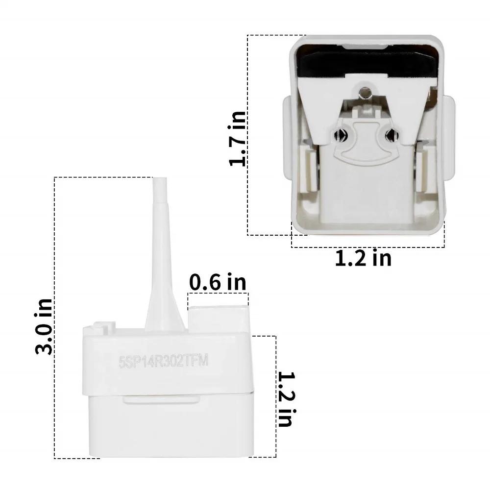 W 10613606 Relais de démarrage et condensateur de compresseur de réfrigérateur pour Whirlpool Kitc