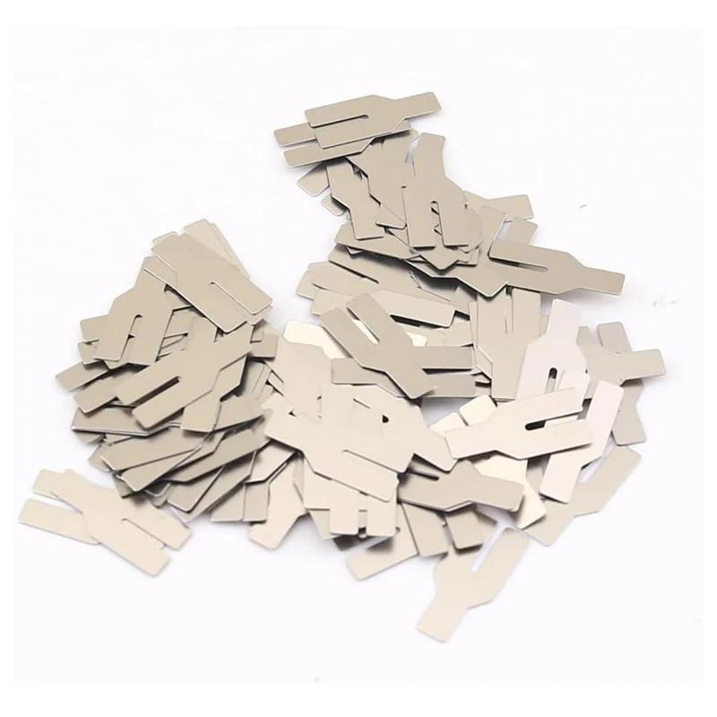 50 pièces de plaques en acier nickelé 18650 pour l'assemblage de batteries Li-ion, accessoires de so