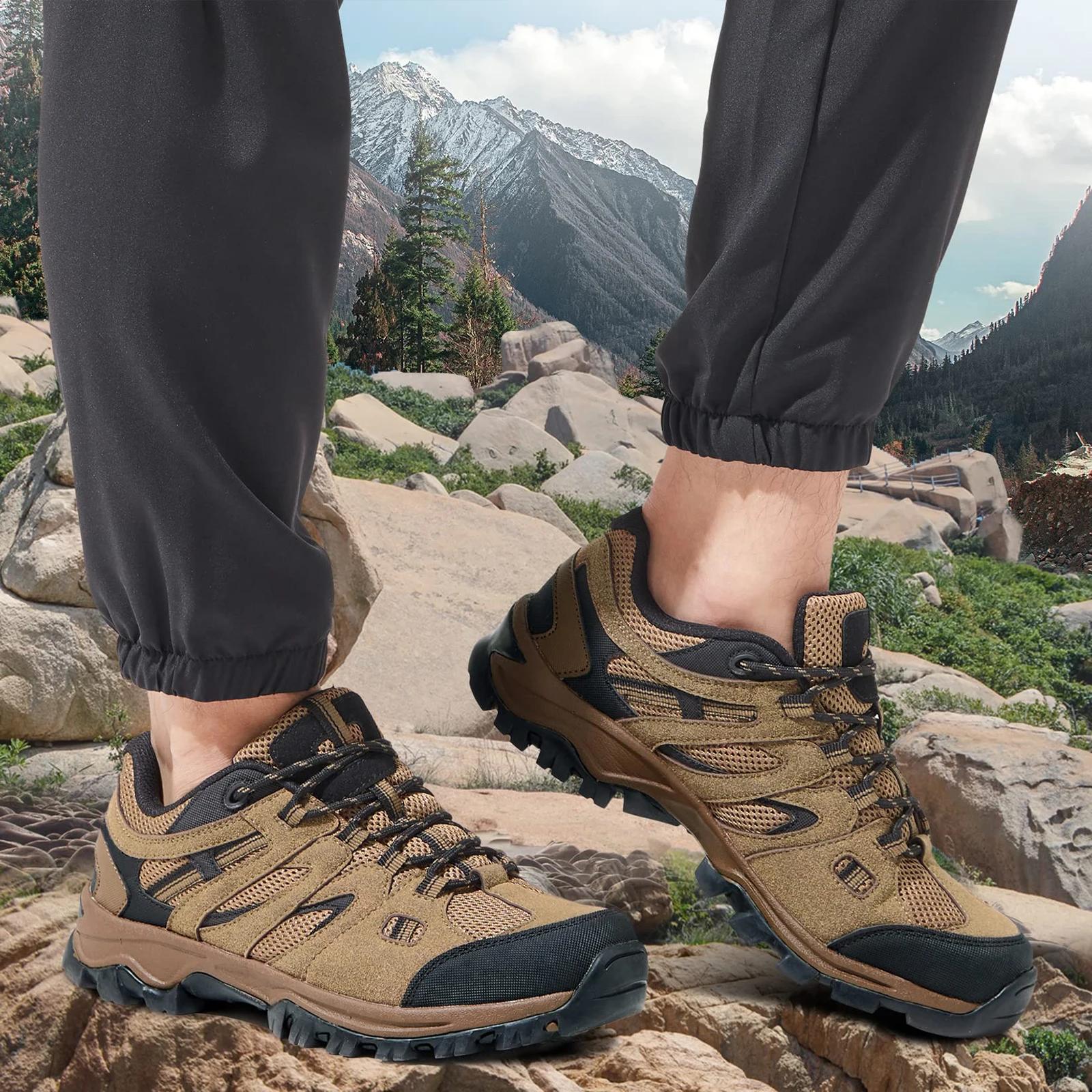 Chaussures randonnée homme GOLDEN CAMEL - Baskets trail légères respirantes trekking