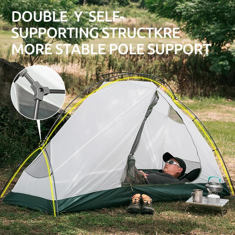 Tente BLACKDEER Warbler 1P Archeos - Tente silicone ultra-légère pour randonnée trekking solo