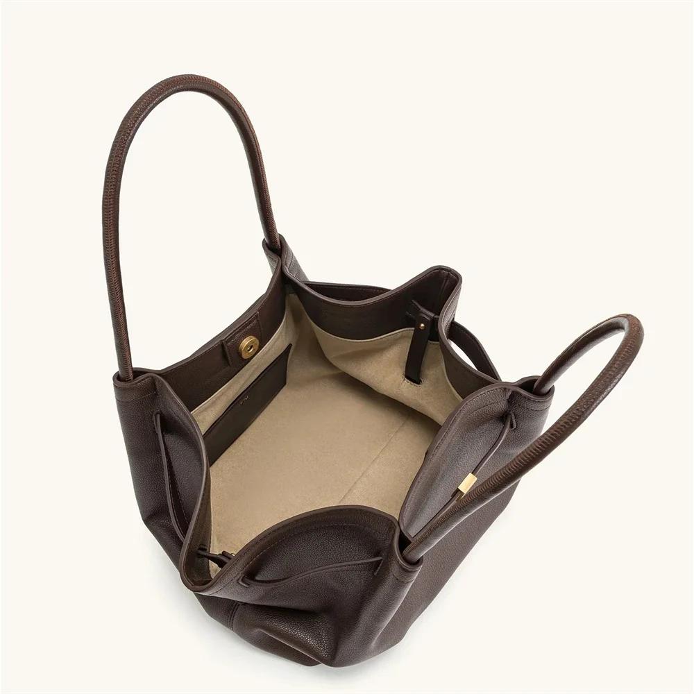 Sac à bandoulière JW PEI2026 pour femme, sac de créateur grande capacité marron foncé avec pochette