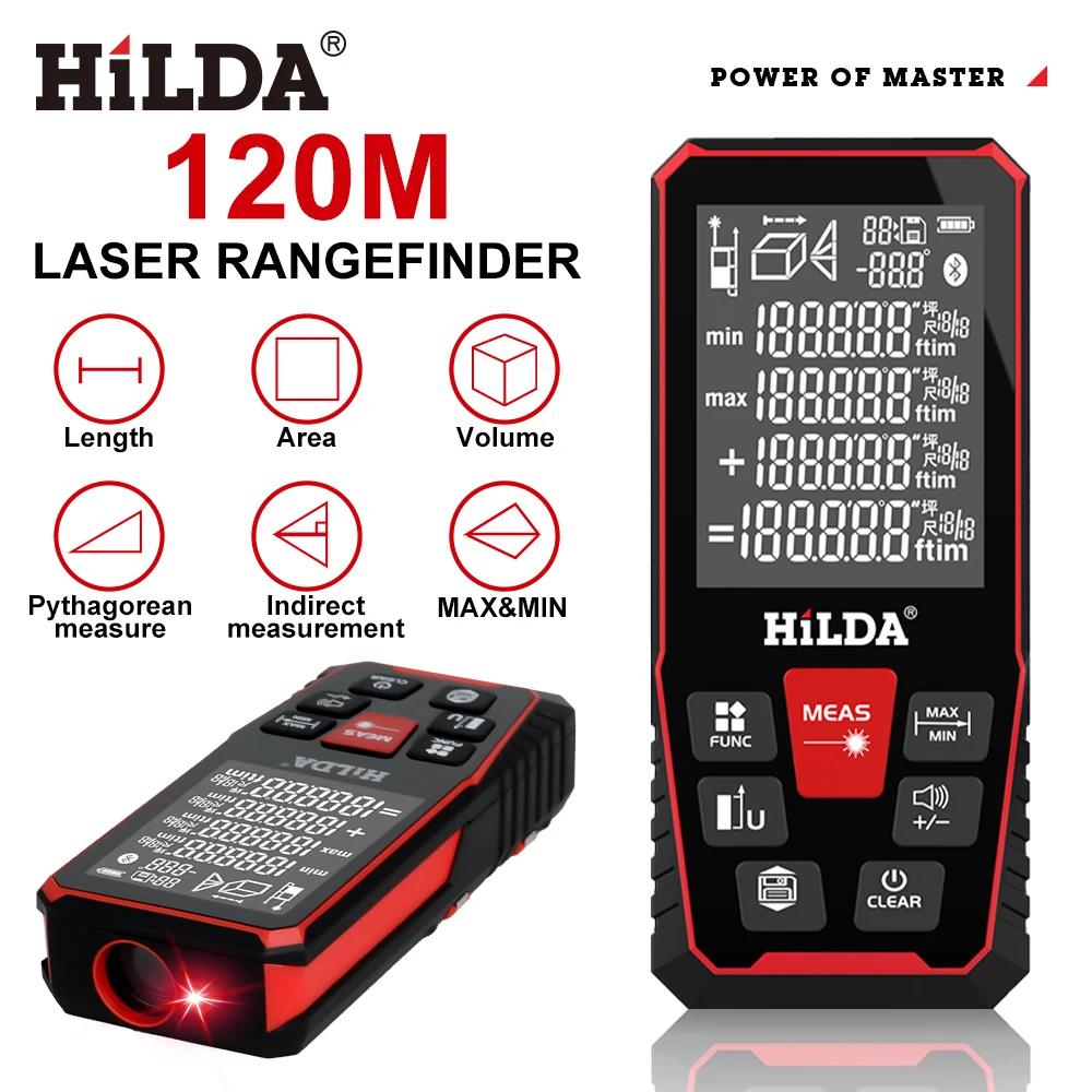 HILDA 100 M/120 M télémètre Laser télémètre détecteur de construction mesure règle Laser bande gamme