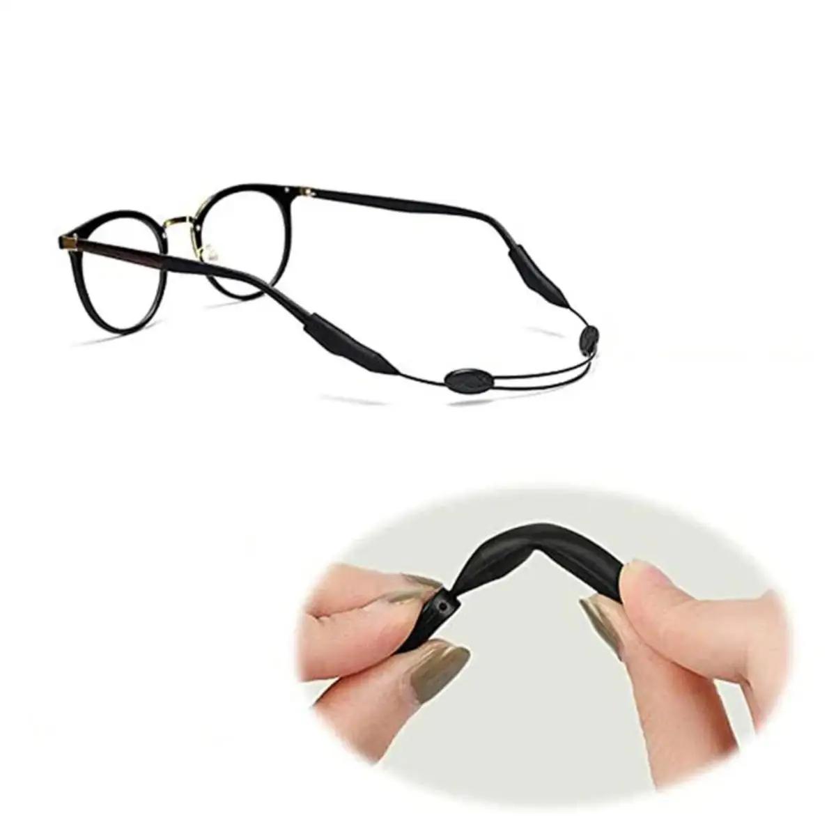 1pc réglable anti-dérapant lunettes retenue ajustement universel lanière de lunettes sport lunettes