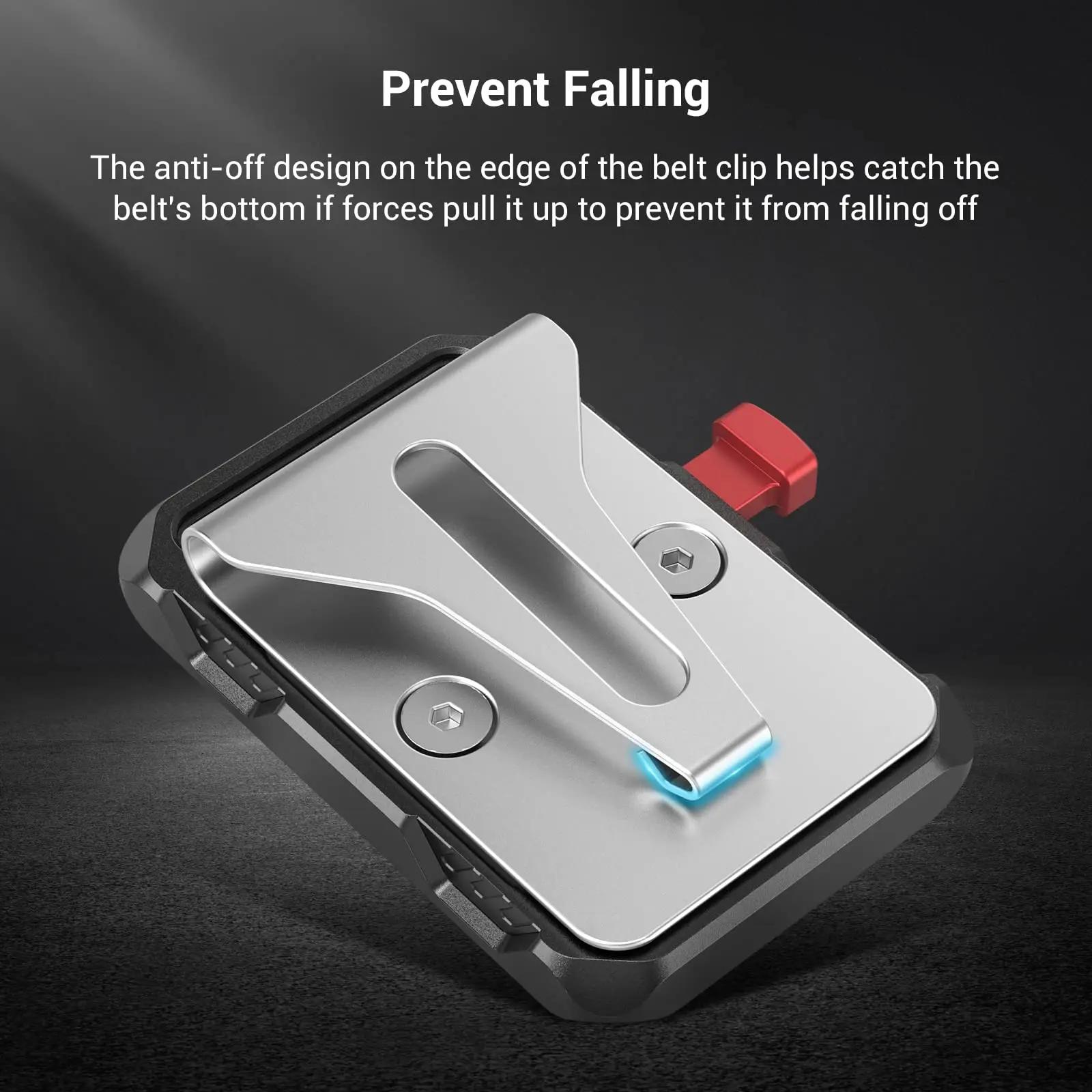SmallRig – plaque de batterie pour montage Mini V, universelle, avec Clip à ceinture, pour A7S3 et a