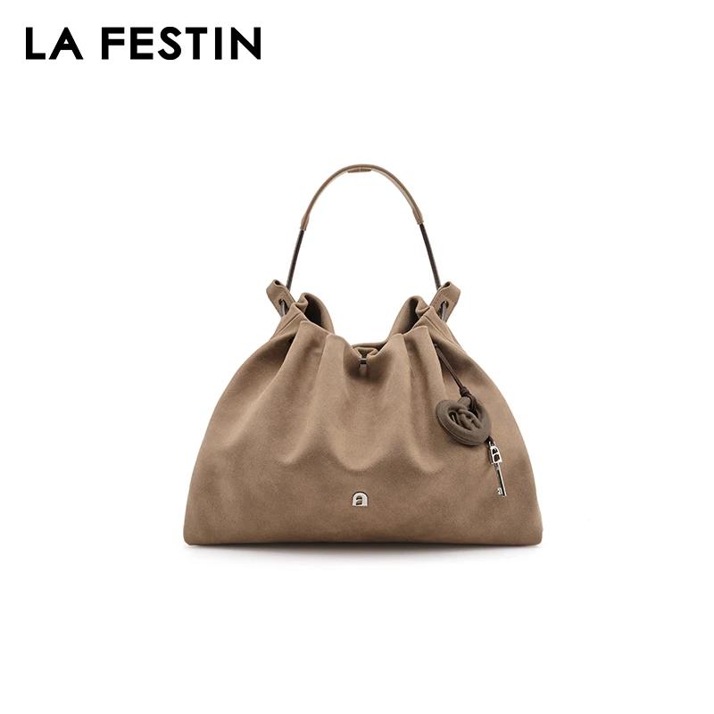 LA FESTIN-Sac à Main en Cuir pour Femme, Marque Originale, Bandoulière, Grande Capacité, Nouvelle Mo