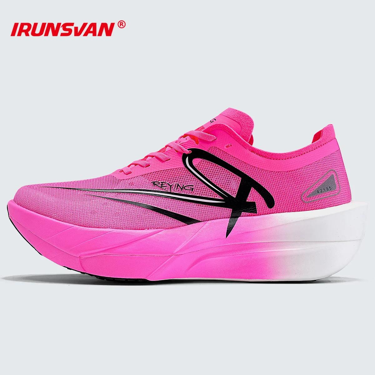 IRUNSVAN – chaussures de course professionnelles pour hommes et femmes, plaque entièrement en carbon