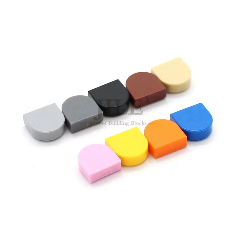 100 pièces Moc carrelage rond 1x1 demi-cercle étendu 24246 assemblage créatif blocs de construction