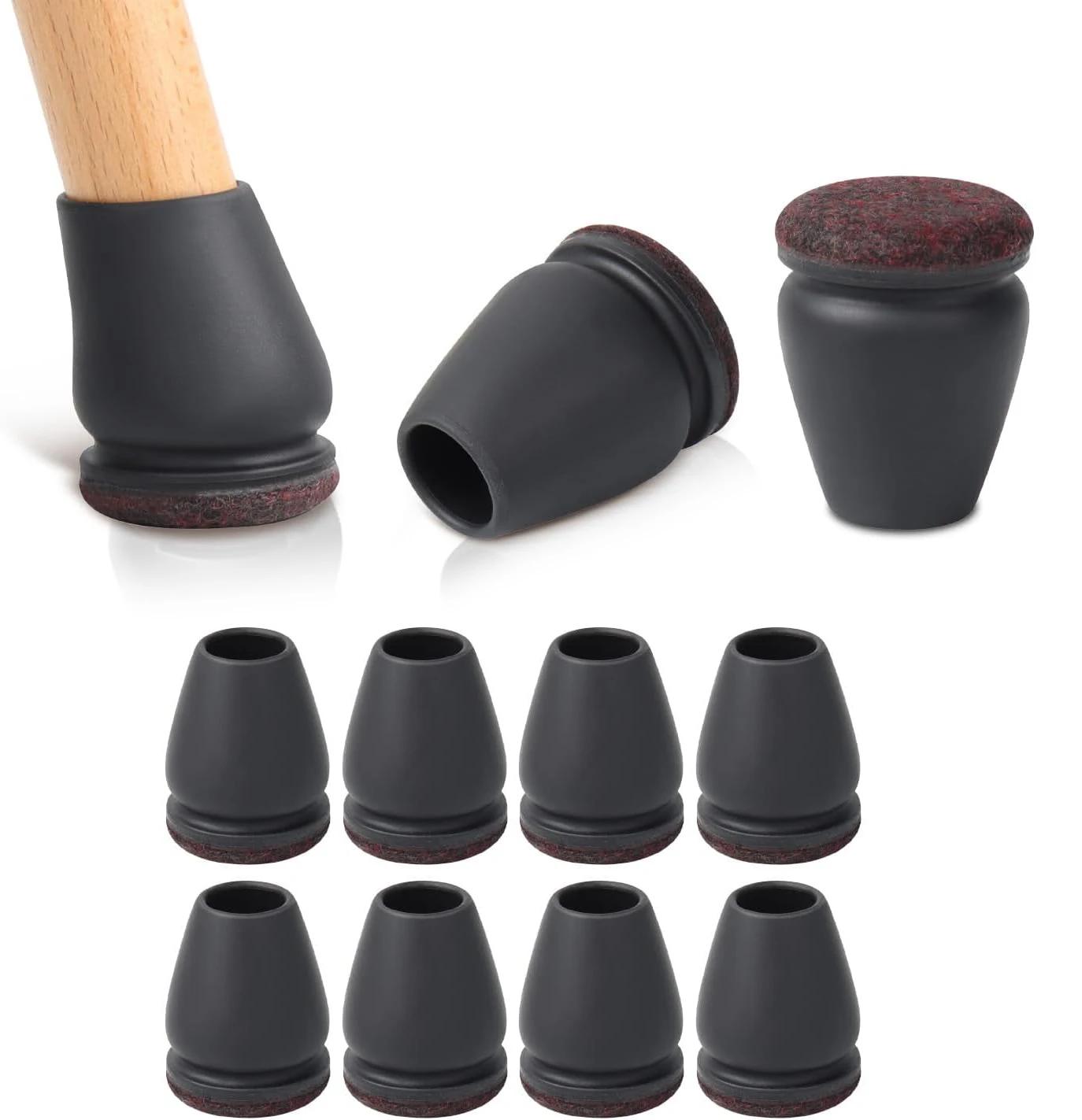 Protecteur de sol pour pieds de chaise, 8 pièces, couvre-pied diagonale avec coussinets en feutre ép