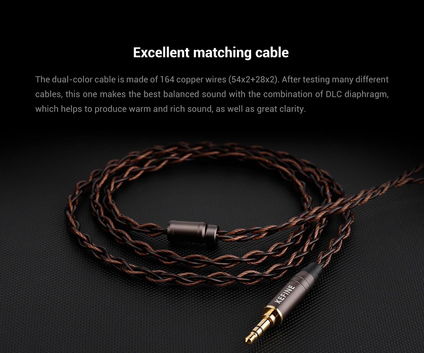 KEFINE Delci 10mm DLC + PU diaphragme pilote dynamique Hifi filaire IEM écouteurs avec métal CNC et
