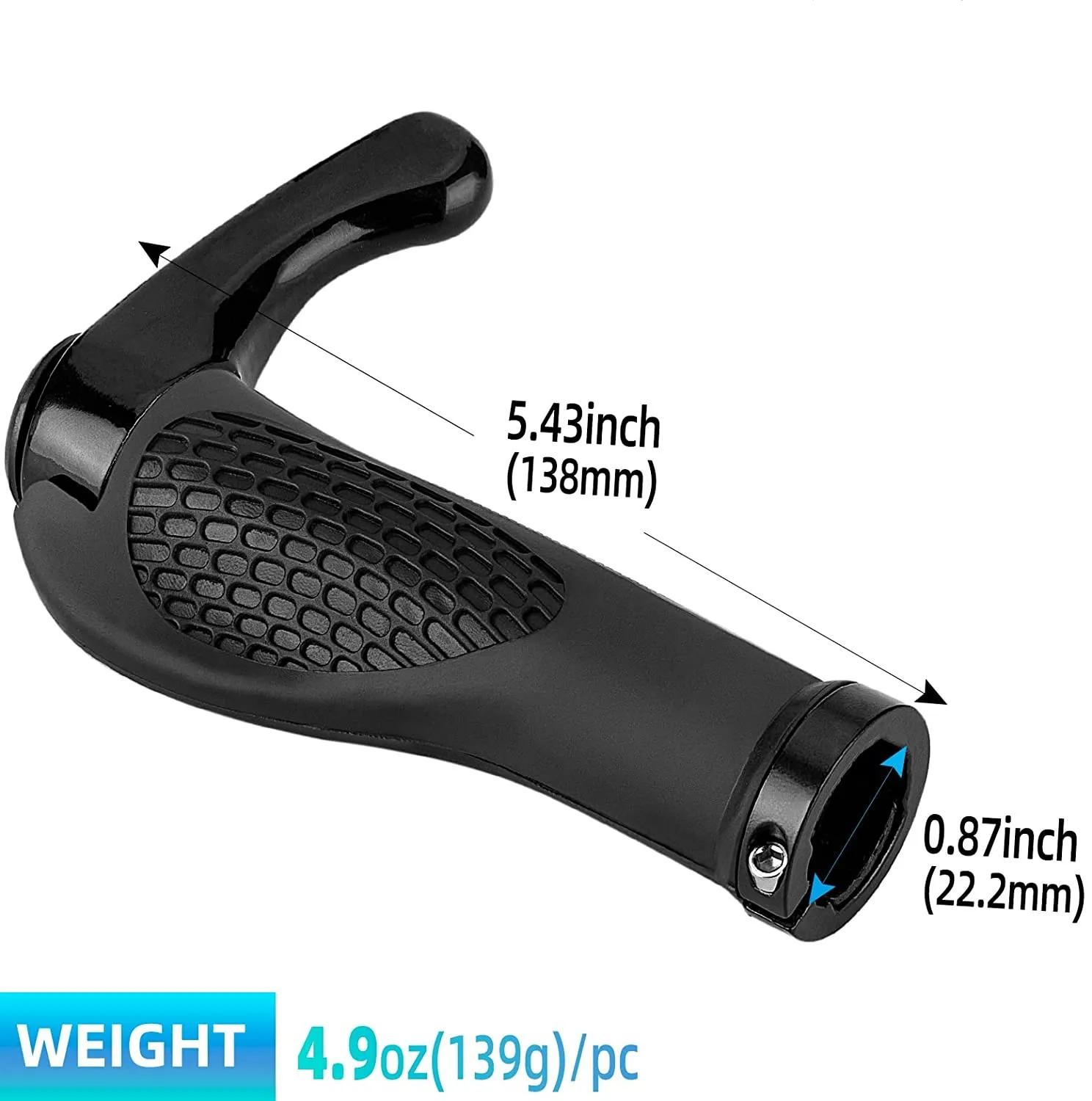 Poignées ergonomiques coordonnantes pour guidon de vélo, 1 paire, accessoires en alliage d'aluminium