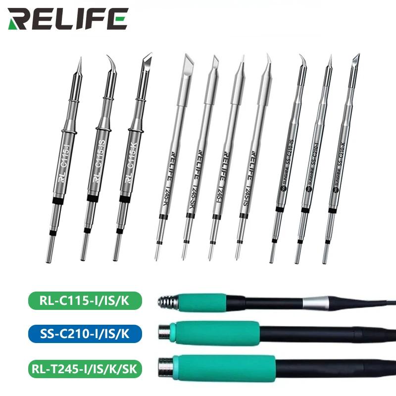 RELIFE marque originale C210 T245 C115 T12 pointe de soudure pour JBC Sugon Aifen Aixun GVM T115 T21
