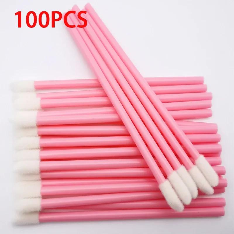 100 pièces brosse à lèvres brosse d'extension de cils pinceaux de maquillage pour Extension de cils