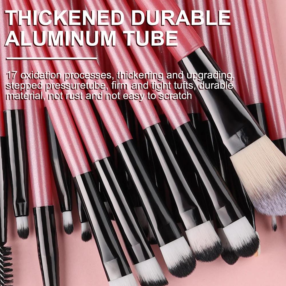 Ensemble de pinceaux de maquillage pour les yeux, 20 pièces, pinceau correcteur, cosmétique pour les