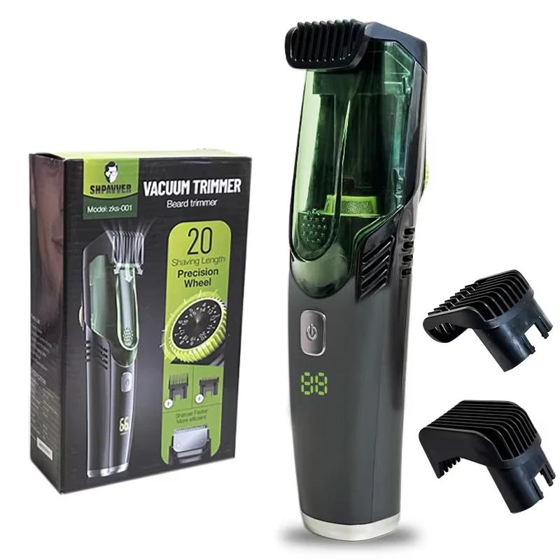 Tondeuse à barbe sans fil pour hommes, rasoir électrique Rechargeable avec 20 garnitures, tondeuse s