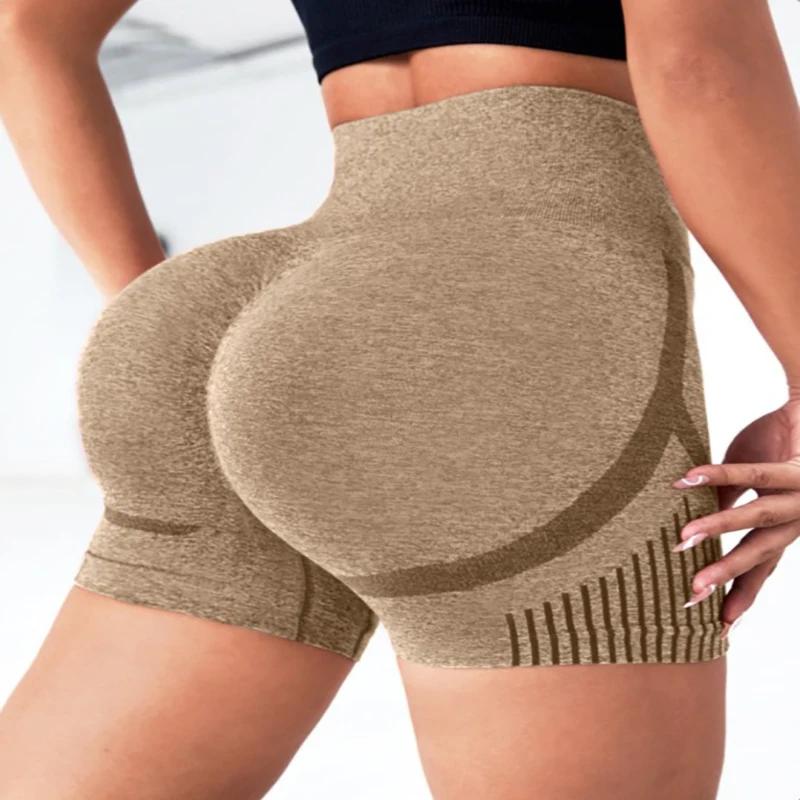 Shorts de yoga pour femmes, sous-vêtements de yoga, sans couture, haute élasticité, taille haute, sé