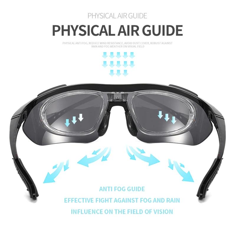 Lunettes de Soleil Polarisées, Accessoires pour Cyclisme sur Route, Solaires pour VTT, Monture Tenda