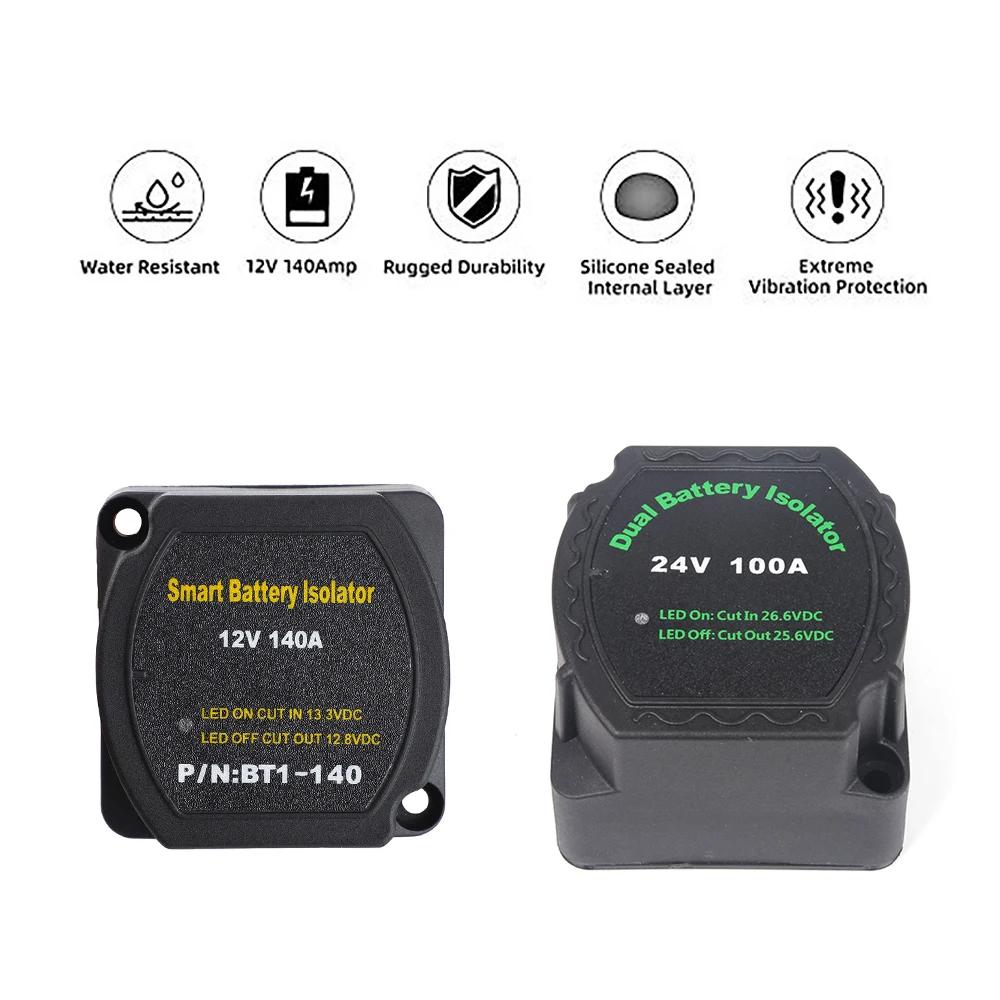 Isolateur de batterie double intelligent 12V ou 24V, relais de Charge divisé sensible à la tension,