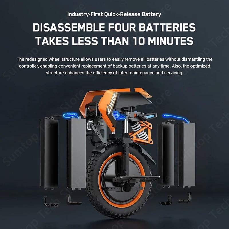 INMOTION-Monocycle électrique Adventure V14, vitesse de 70 km/h, 134V, 2400Wh, moteur 50S, C40, 9000