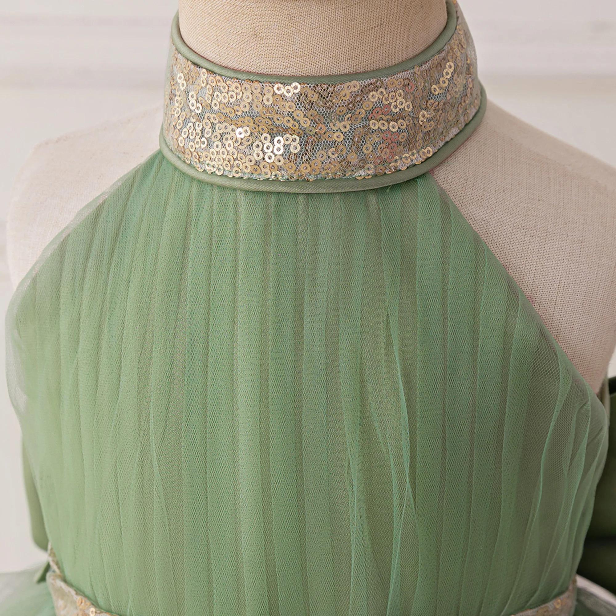 Robe de soirée élégante pour filles de 4 à 8 ans, à paillettes, pour mariage, anniversaire, princess