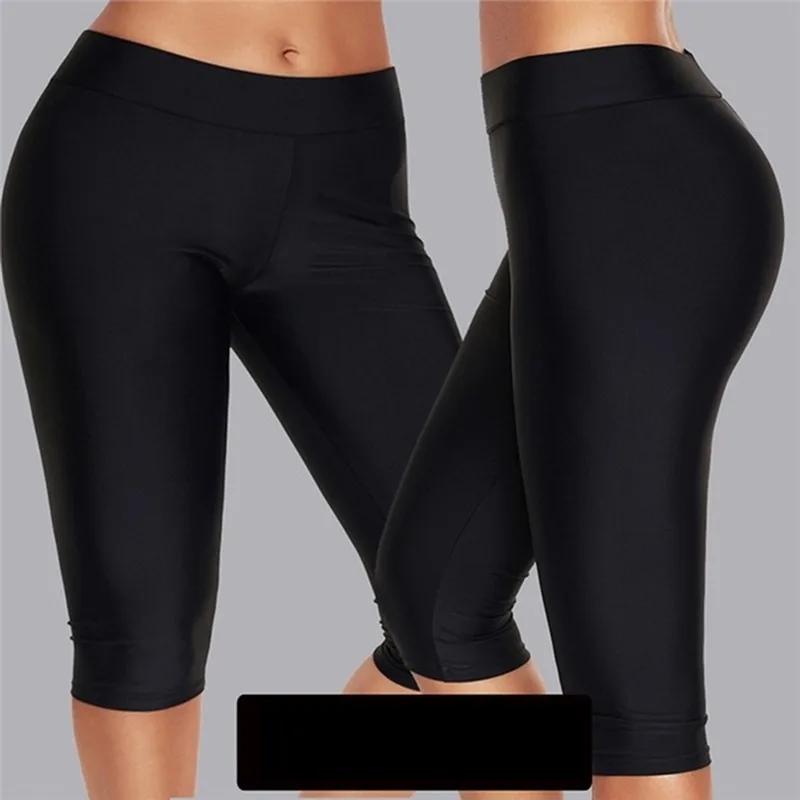 Leggings de sport élastiques taille haute pour femmes, pantalons de course à séchage rapide, courts,