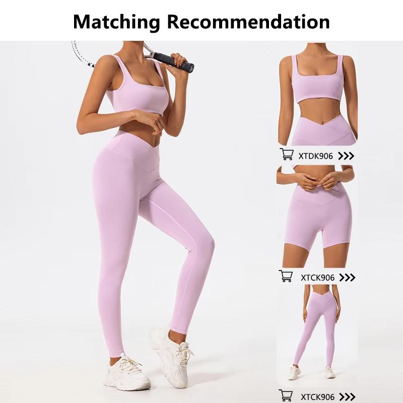 Ensemble de sport deux pièces Hearuisavy d'été de haute qualité pour femme – Vêtements de yoga, tenu