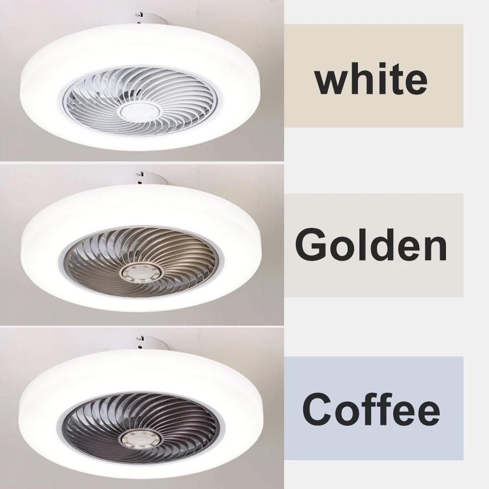 Ventilateur de plafond intelligent ventilateurs avec lumières télécommande chambre décor ventilateur