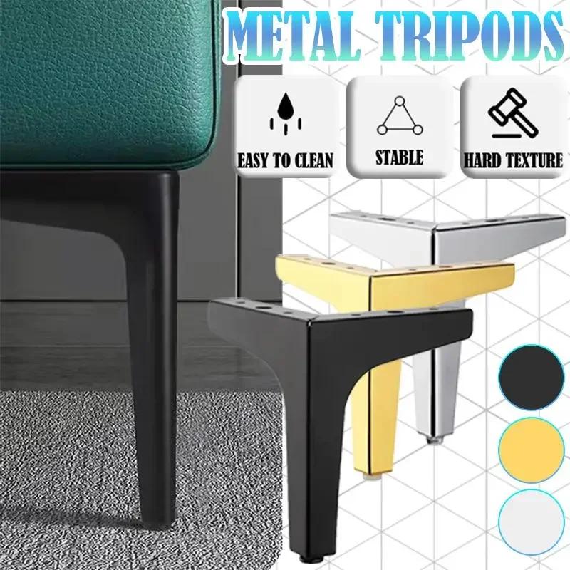 4 pièces pieds d'armoire pieds de meubles en métal, pieds de meubles triangulaires en métal modernes