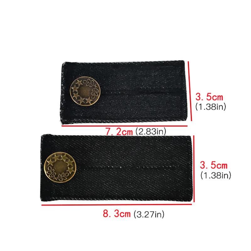 4 pièces/ensemble Denim jean taille extensions ceinture extenseurs pour hommes femmes pantalons de g