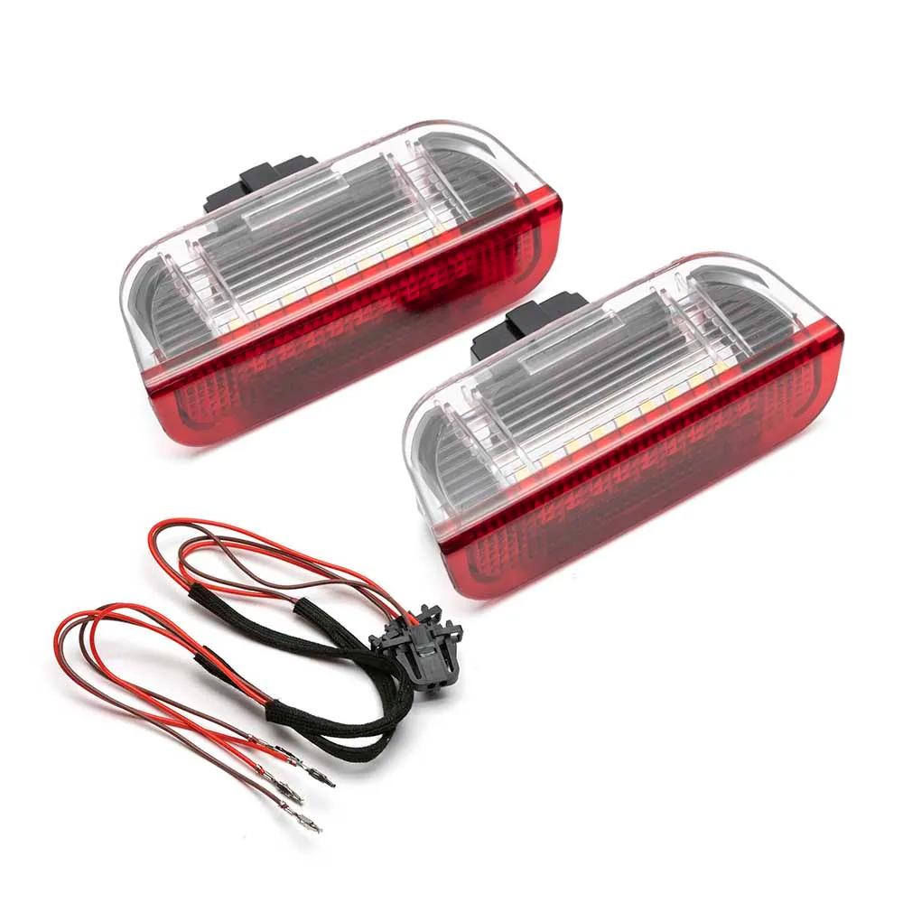 4x blanc/rouge Led porte courtoisie voyant d'avertissement intérieur lampe de bienvenue pour VW Golf
